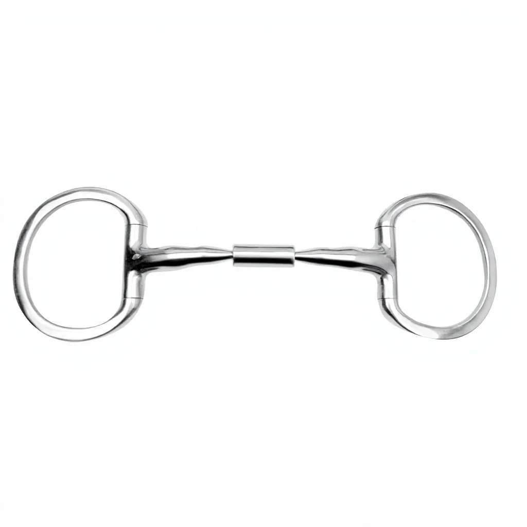 Stainless Steel Snaffle Horse Bit Polished Custom Logo Equestrian Riding