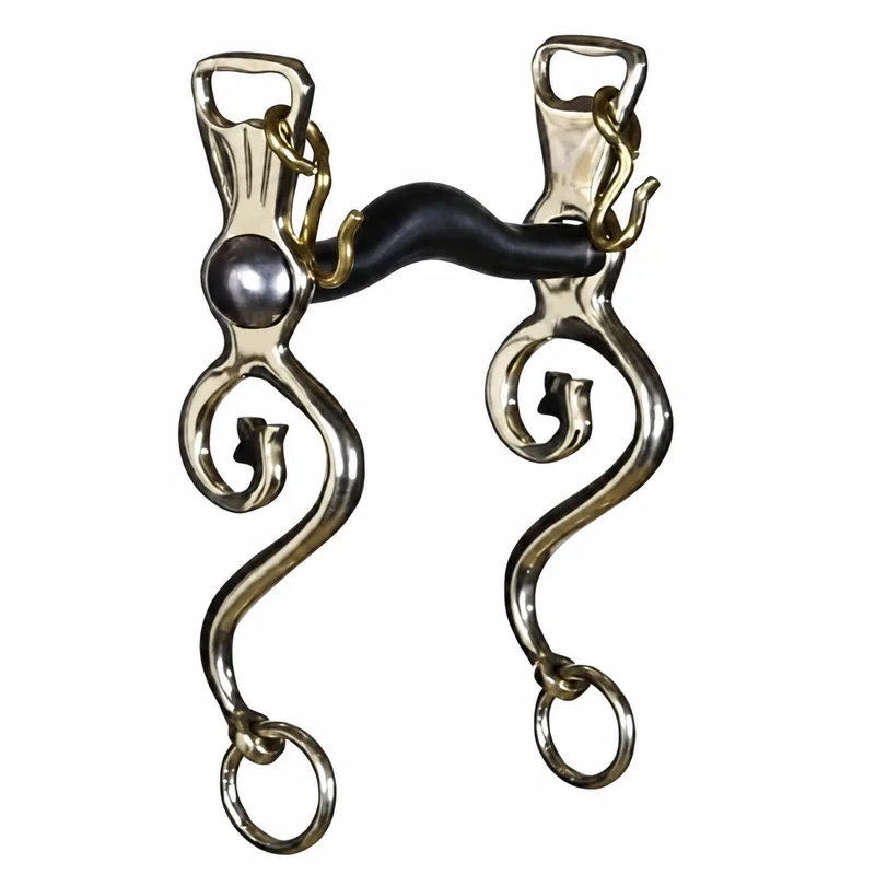 Custom Logo German Silver and Stainless Steel Western Horse Bit — RJ-0555, product image 4