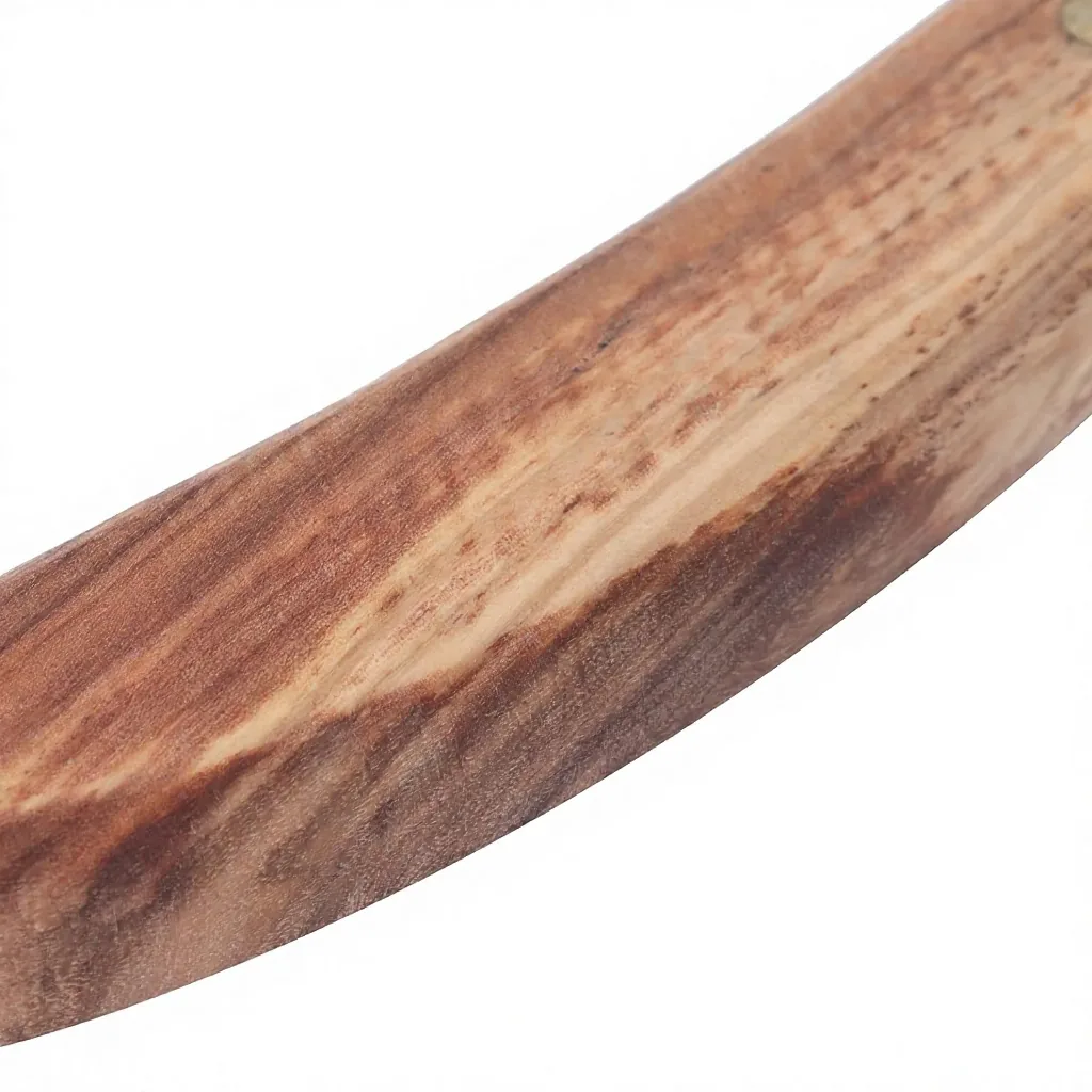 Stainless Steel Customized Professional Team Hoof Pick Curved Horse Trimming Tool Wooden Handle Veterinary Equipment for Equine Hoof Care — RJ-087543, product image 3