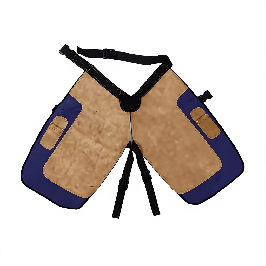 Men's PU Leather Equestrian Riding Pants with Wide Leg, Button and Buckle Closure — RH-9867, product image 5