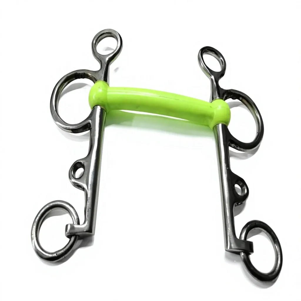 Rubber Mouth Pelham 12.5cm 13.5cm Stainless Steel Horse Bits Custom Logo Racing