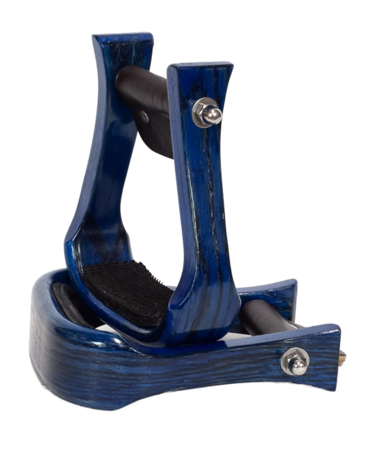 Western Wooden Horse Stirrups Equestrian Leather Tread Steel Reinforcement Custom Color Logo Ranch Trail Riding — RJ-746776, product image 4