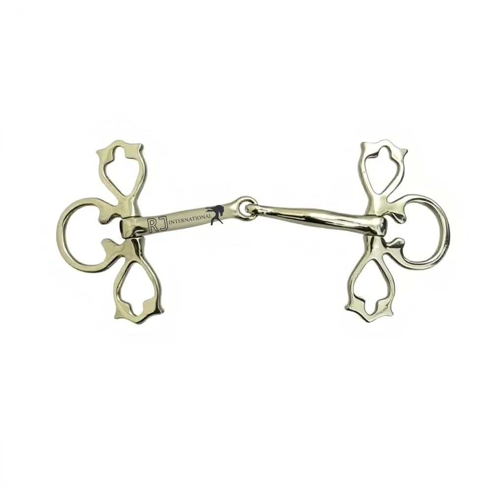 Baroque Horse Snaffle Bit with German Silver Mouth — RJ-0561, product image 2
