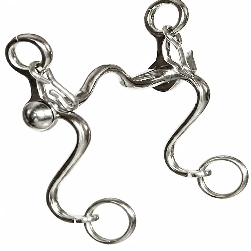 Custom Logo Spanish Baroque Dressage Horse Bit in Stainless Steel — RJ-0556, product image 3