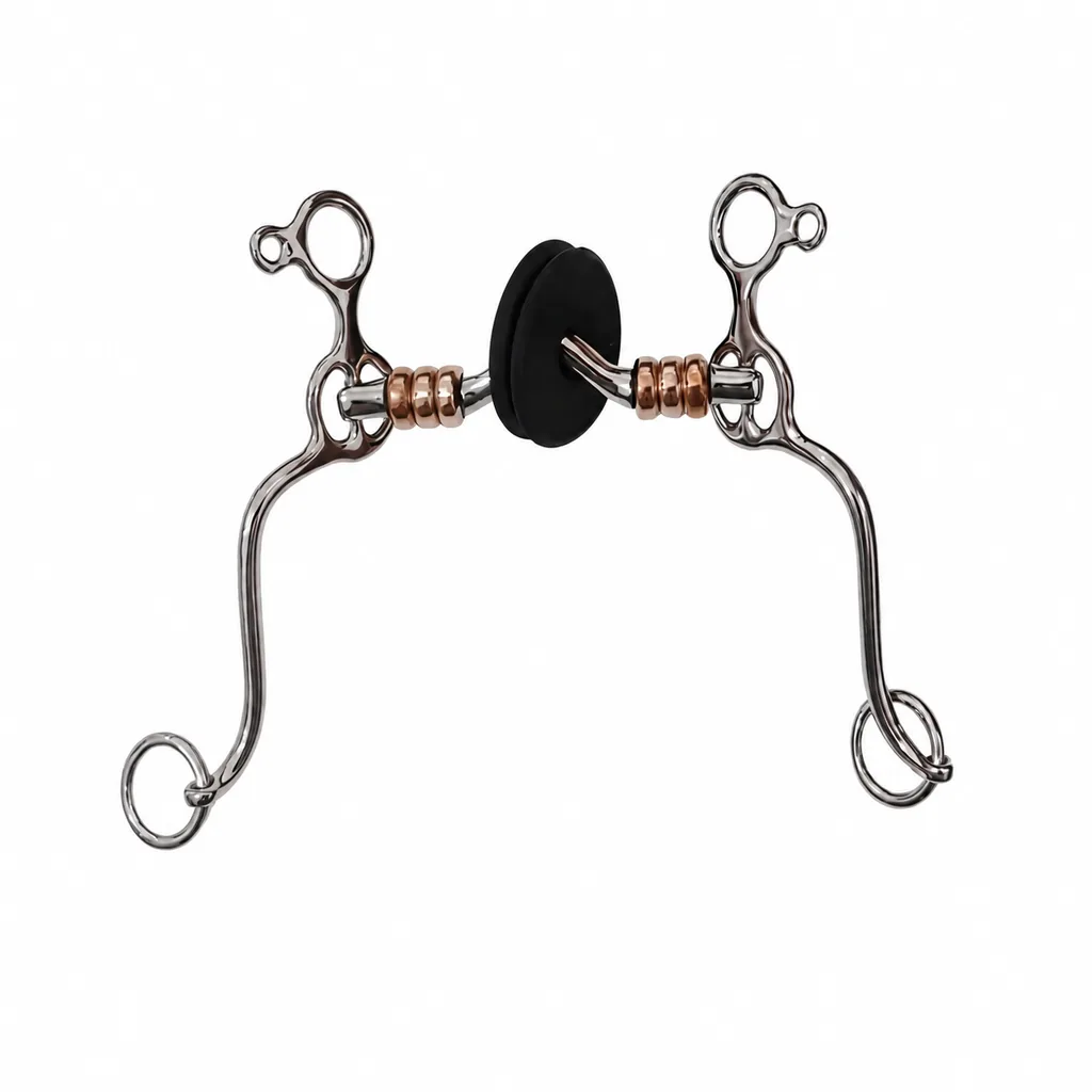 Spanish Baroque Horse Bit in German Silver and Stainless Steel — rj-0560, product image 5