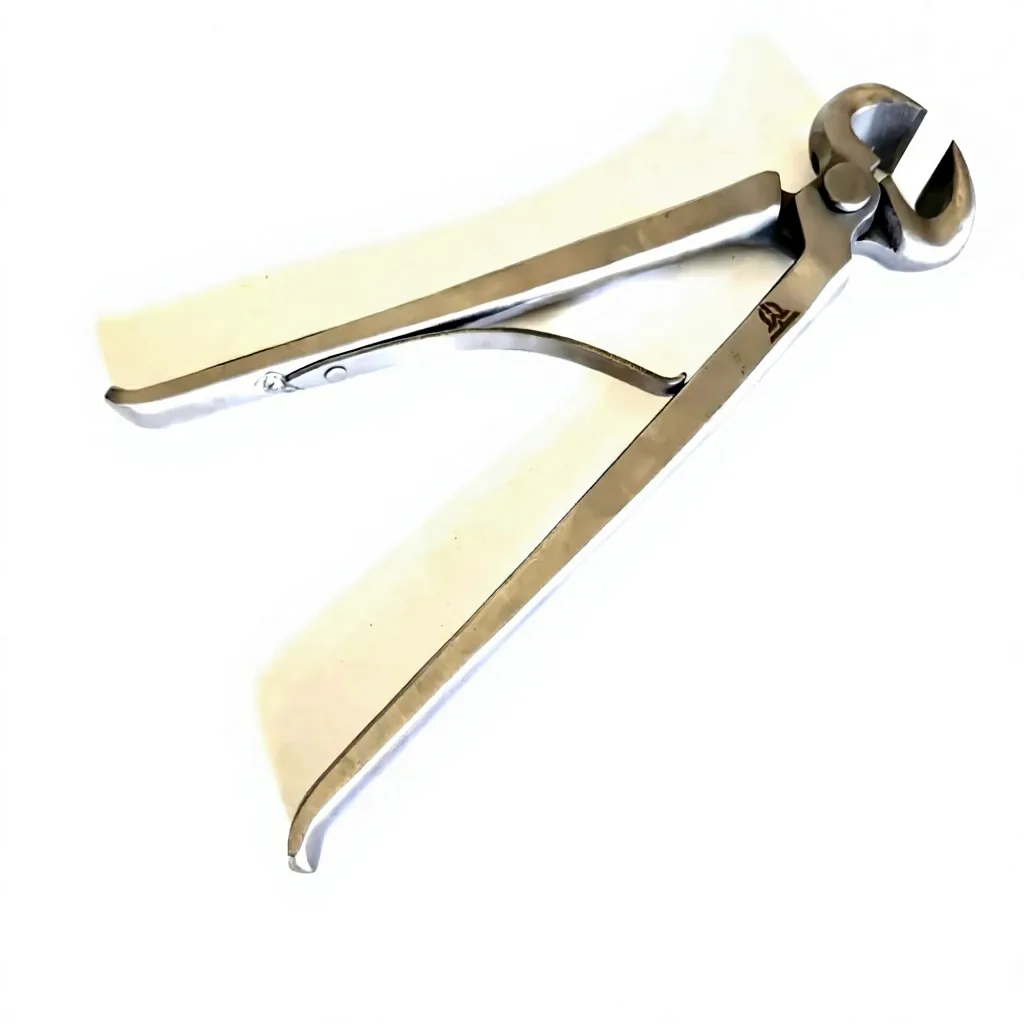 Stainless Steel Horse Hoof Nippers Spring Loaded Trimmer Reusable Handheld Veterinary Grooming Tool for Equine Hoof Care — rj-53678, product image 3