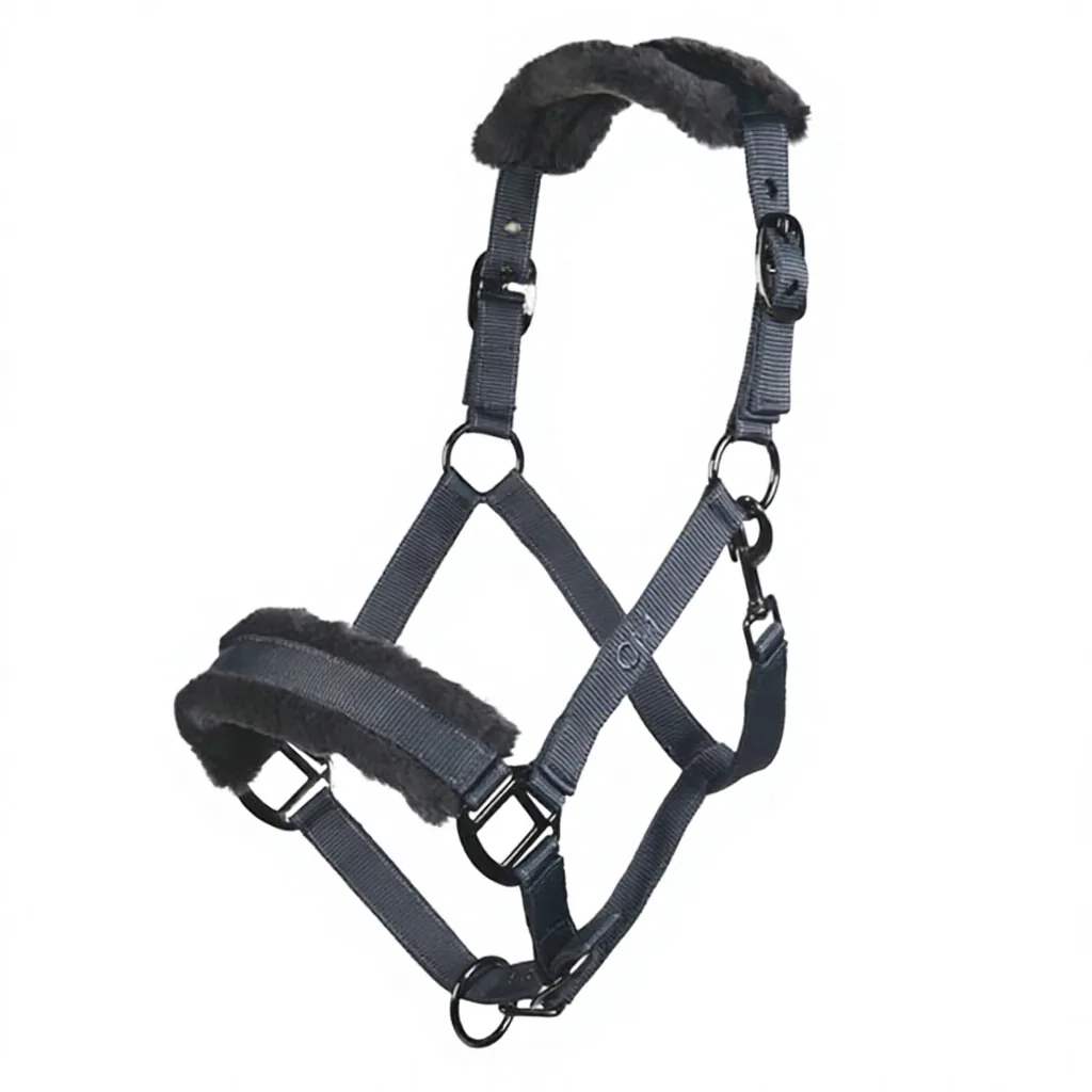 Fleece Padded Nylon Horse Halter Adjustable Equine Headcollar Lightweight