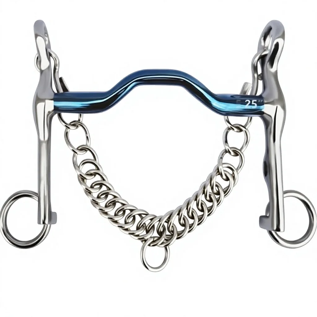 Weymouth Blue Horse Driving Bit Stainless Steel Sweet Iron Mouth