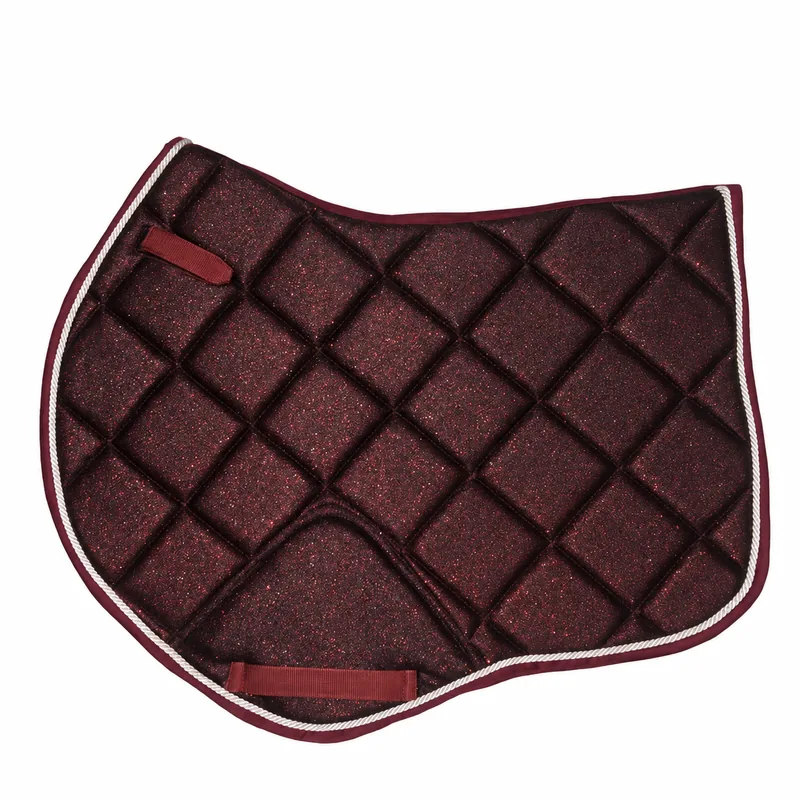 Glitter Western Horse Saddle Pad with Boots Quilted Cotton Shell Fabric Lining Stable Training Riding Gear for Competition Use — RJ-O867, product image 2