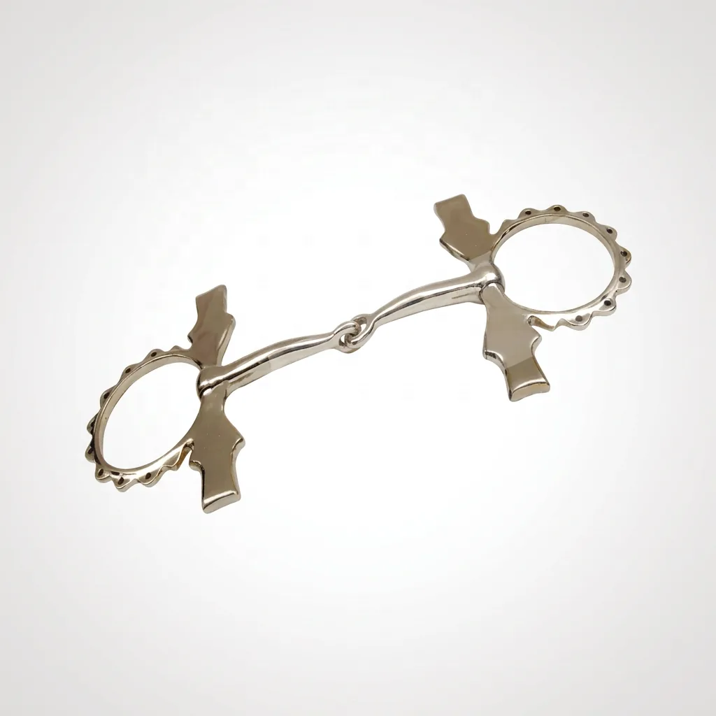 Baroque Horse Snaffle Bit with German Silver Mouth — RJ-0561, product image 5
