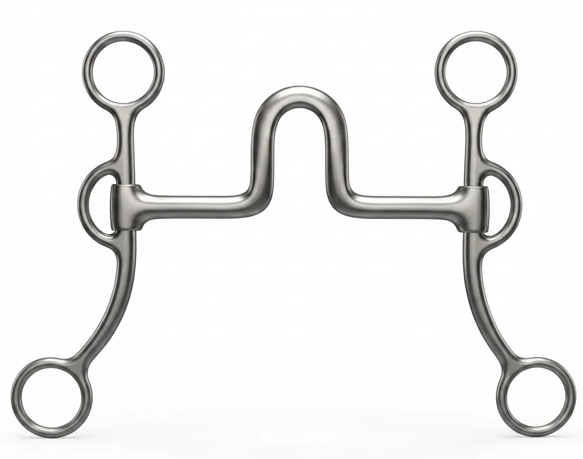 Western Racing Stainless Steel Horse Bit Snaffle Silver Equestrian Riding Training — rj-4w655, product image 3