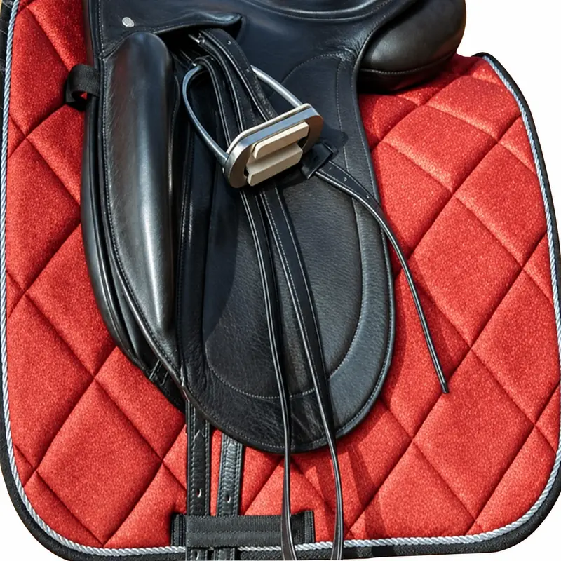 Red Glitter Quilted Horse Saddle Pad Set with Matching Accessories — RJ-07725, product image 6