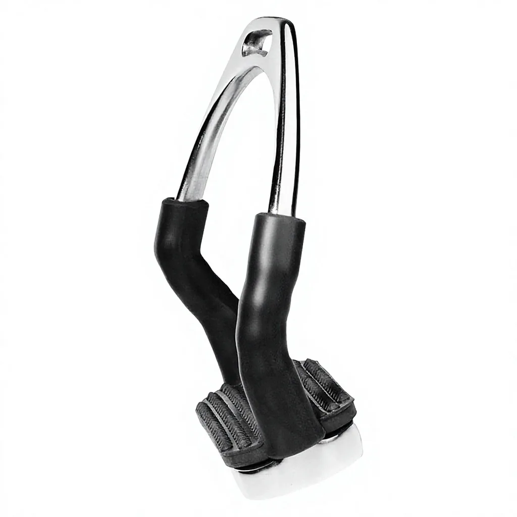 Stainless Steel 5 Inch Safety Horse Riding Training Stirrups Anti Slip Tread Ergonomic Tack — RJ-78236725, product image 3