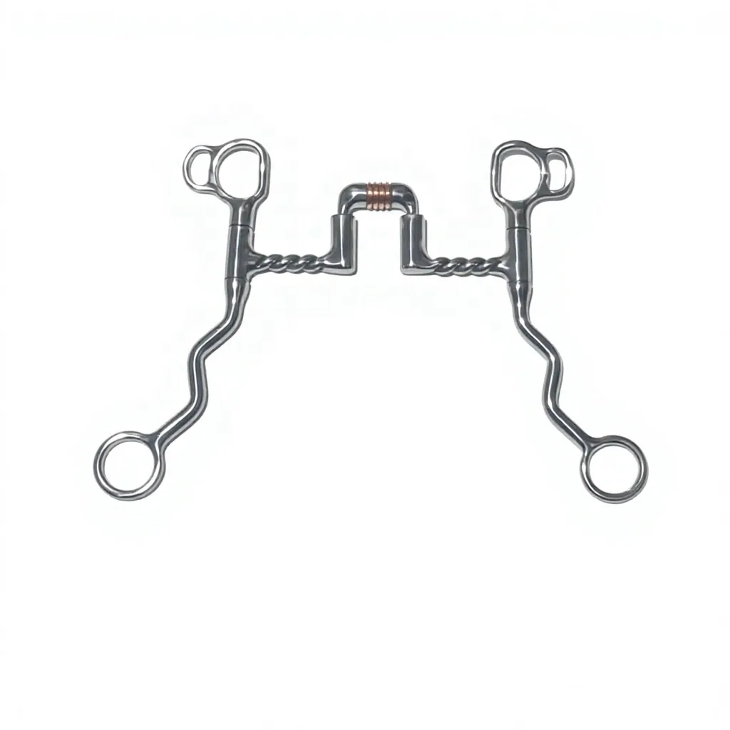 Long or Short Shank Horse Correction Bit with Ported Mouth — RJ-05027, product image 2