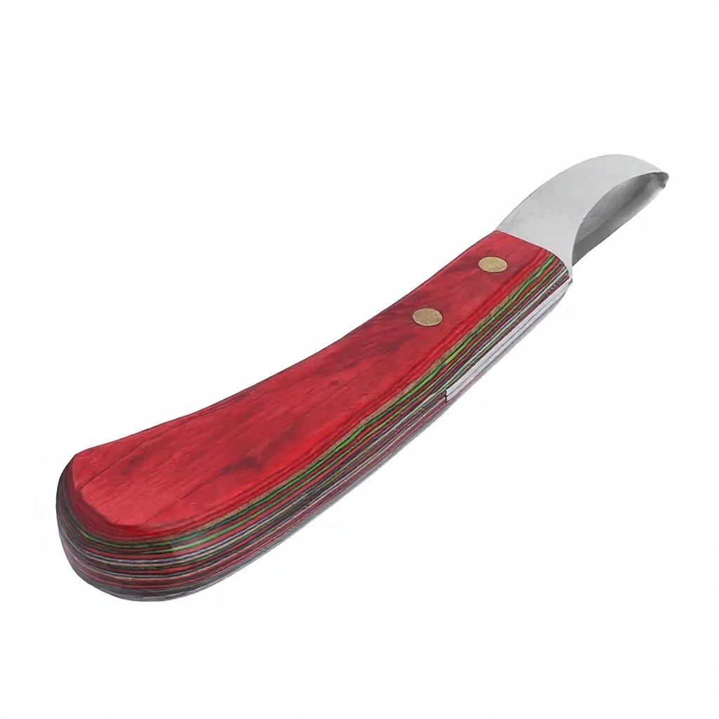 Stainless Steel Customized Professional Team Farrier Hoof Pick Wooden Handle