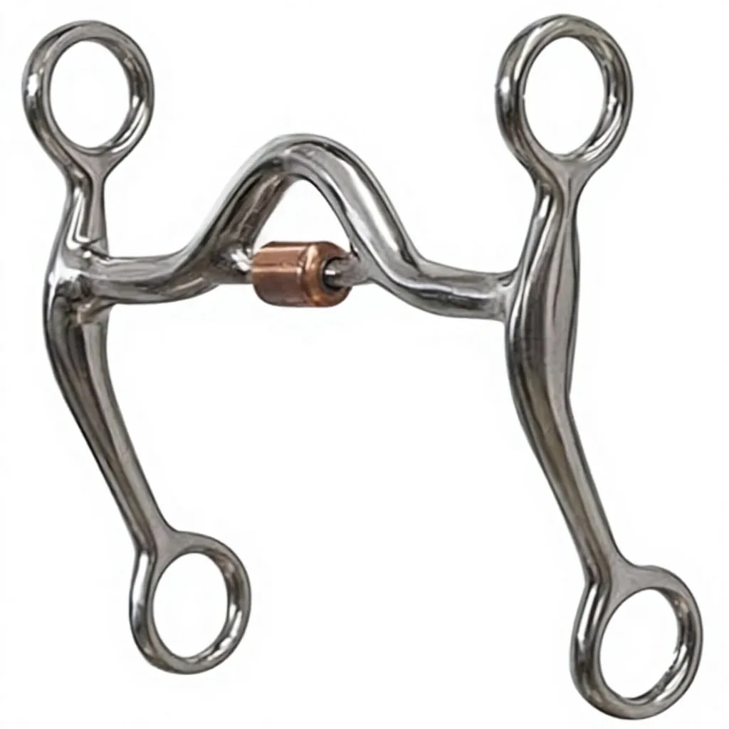 Western Long Shank Tom Thumb Bit Mouth Stainless Steel Link Customized Size Horse Tack — RJ-634, product image 3