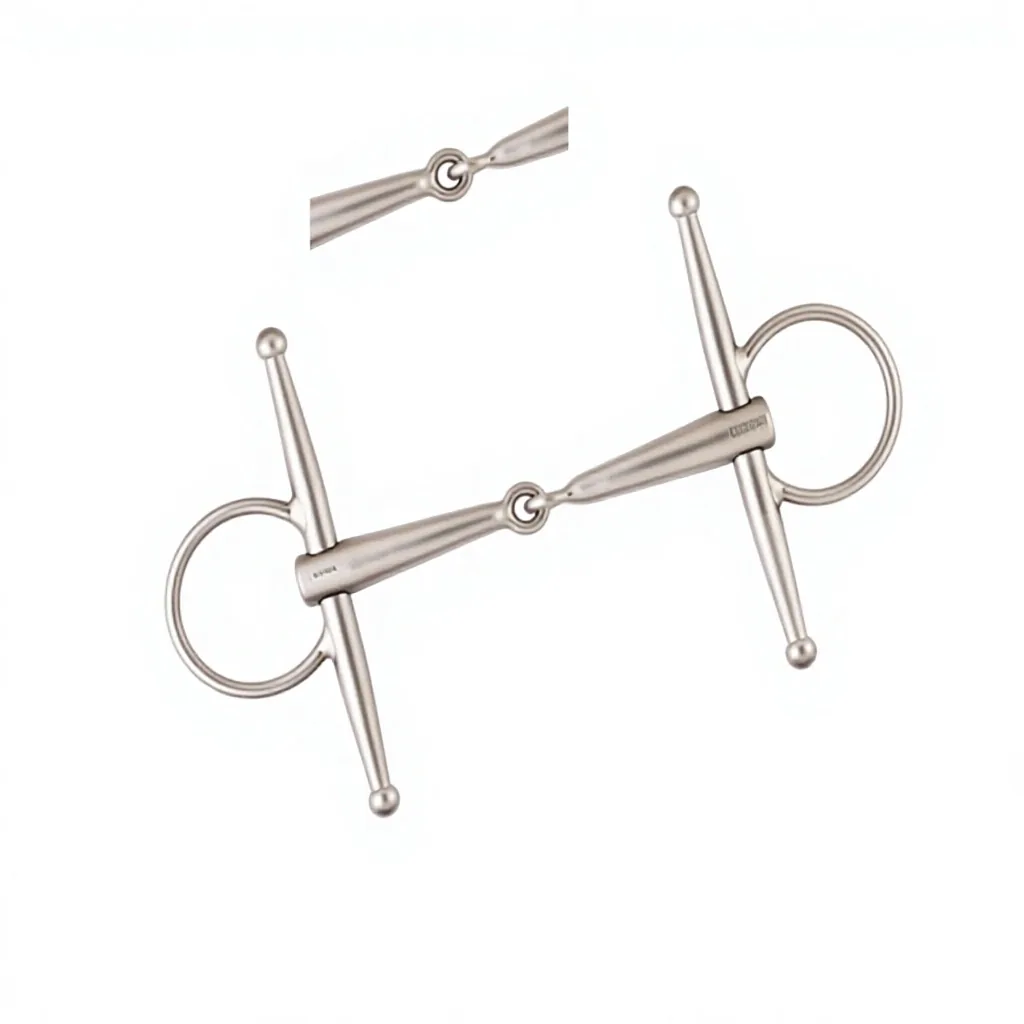 Lightweight Titanium Full Cheek Horse Snaffle Bit with Dull Finish — rj-0916, product image 6