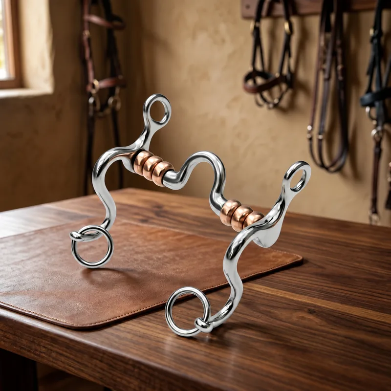 Stainless Steel Horse Bit Copper Roller Snaffle — rj-0563, product image 2