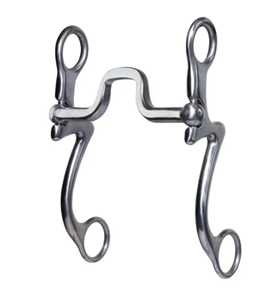Western Racing Stainless Steel Horse Bit Snaffle Silver Equestrian Riding Training — rj-4w655, product image 5