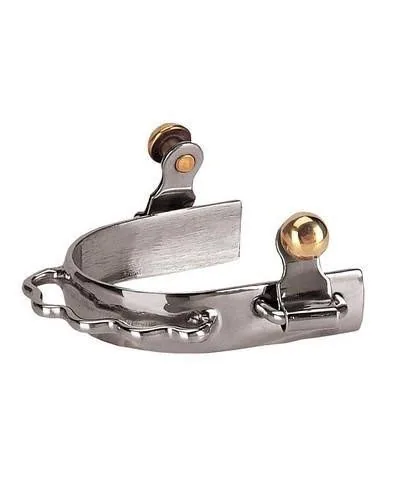Stainless Steel Sidewinder Slip-on Riding Spurs Polish Custom Logo Western Barrel Horse — RJ-2321, product image 4
