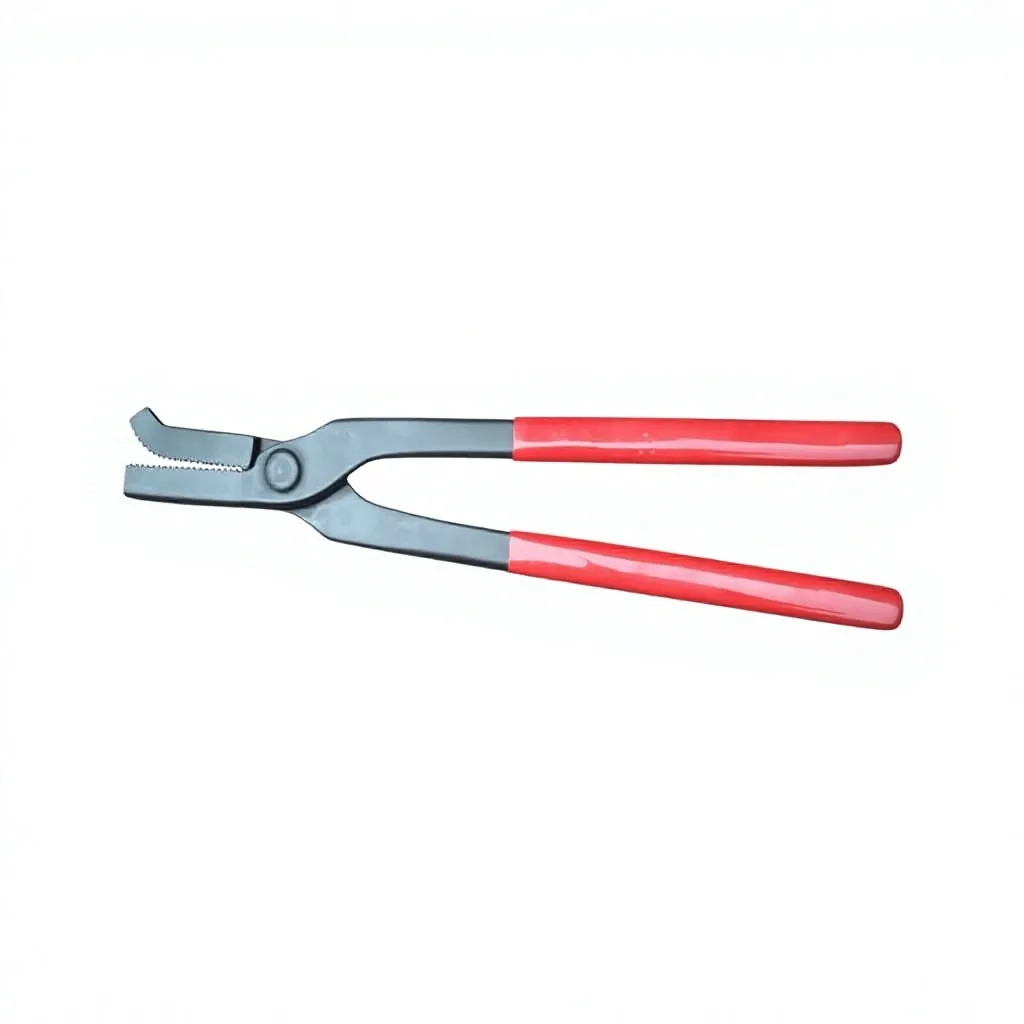 Farrier Clinch Pliers Horse Shoe Nail Clincher Alligator Mouth Stainless Steel Professional Team Red Handle Hoof Care Tool