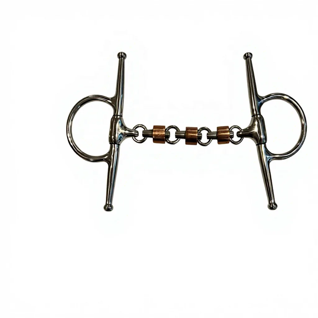 Copper Roller Waterford Full Cheek Bit Stainless Steel Horse Riding Equipment — RJ-0918, product image 5