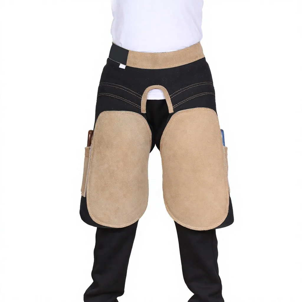 Genuine Leather Horse Shoeing Chaps Farrier Apron Jodhpur Breeches Reinforced Knee Protection Riding Work Gear
