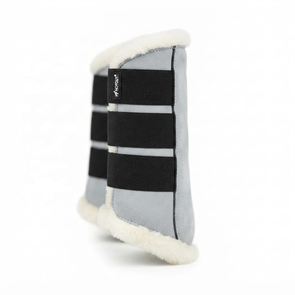 Quilted Cotton and Polyester Filled Horse Saddle Pad Set for Dressage Riding with Bib Girth Protectors — RJ-23479H, product image 4