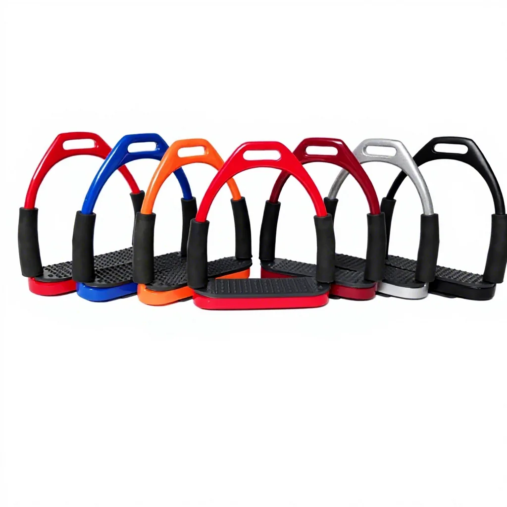 RELIA Stainless Steel and Aluminum Horse Riding Stirrups, 6 Colors, Custom Logo and Sizes — RJ-ss-2229, product image 3