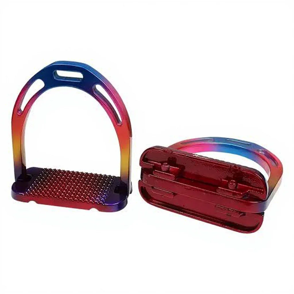 Rainbow Stainless Steel Horse Riding Stirrups — rj-0900, product image 3