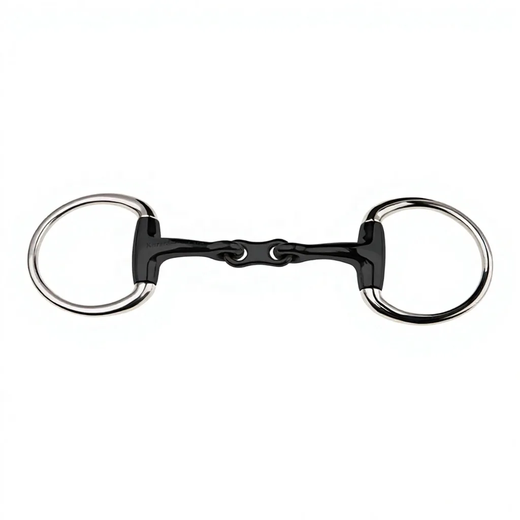 Stainless Steel Full Cheek Horse Snaffle Bit with Sweet Iron Mouthpiece and Copper Lozenge Link — RJ-0917, product image 5