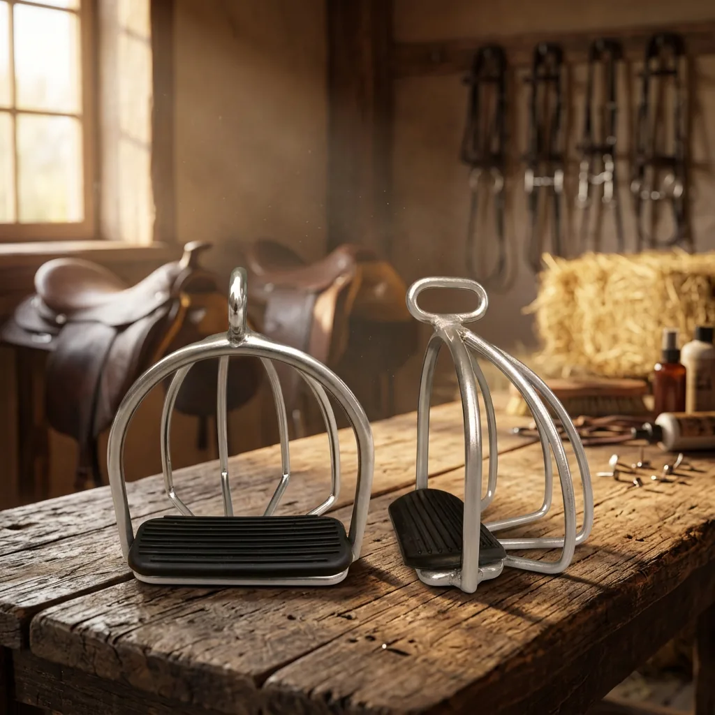 Stainless Steel Horse Riding Stirrups Anti Slip Equestrian Saddle Rubber Pad — RJ-8621736, product image 3