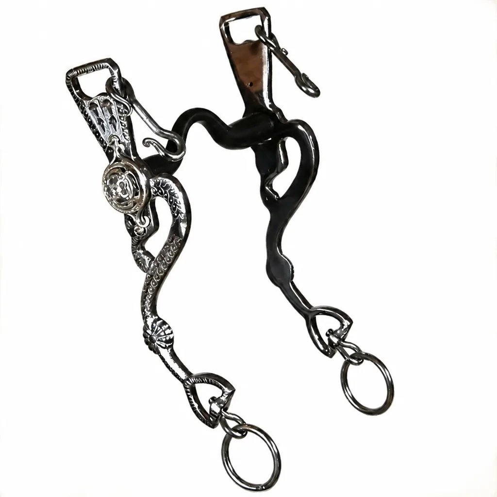 Custom Logo Spanish Baroque Dressage Horse Bit in Stainless Steel — RJ-0556, product image 6