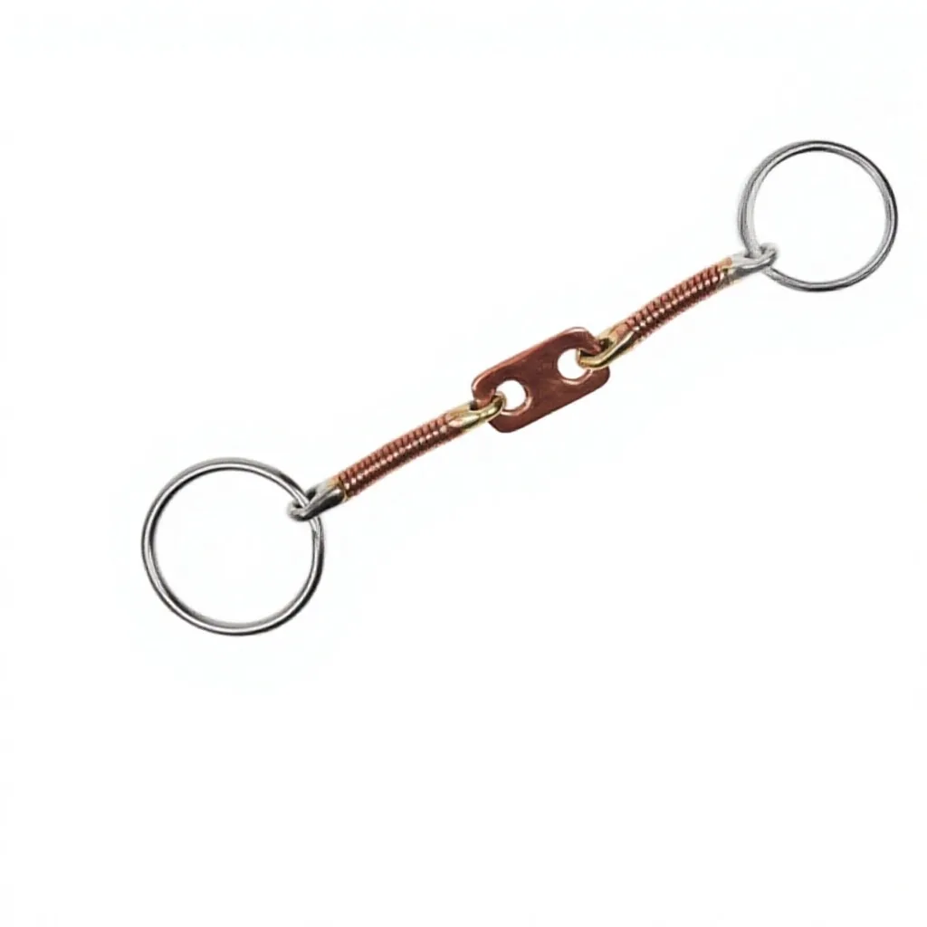 Stainless Steel Loose Ring Snaffle Bit with Sweet Iron Mouthpiece 12.5cm Horse Riding Training — rj-978765, product image 2