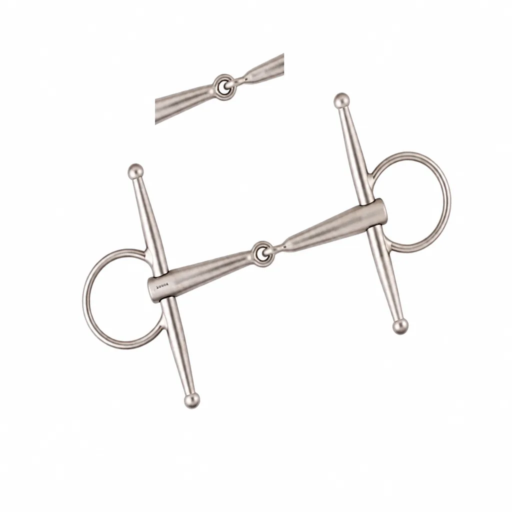 Lightweight Titanium Full Cheek Horse Snaffle Bit with Dull Finish
