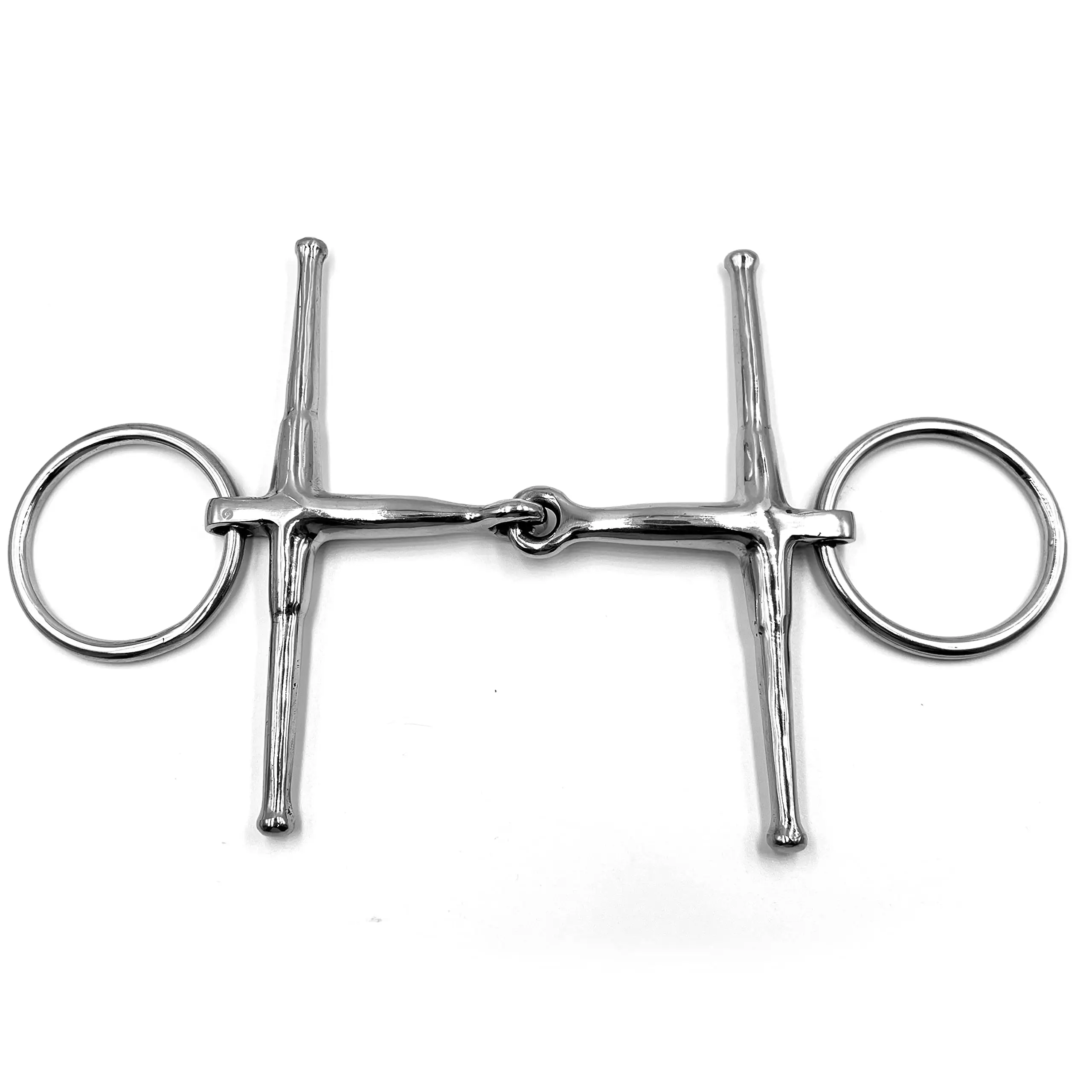 French Link Horse Bit Full Cheek Snaffle Copper Twist Stainless Steel Mouth Riding — rj-0905, product image 2