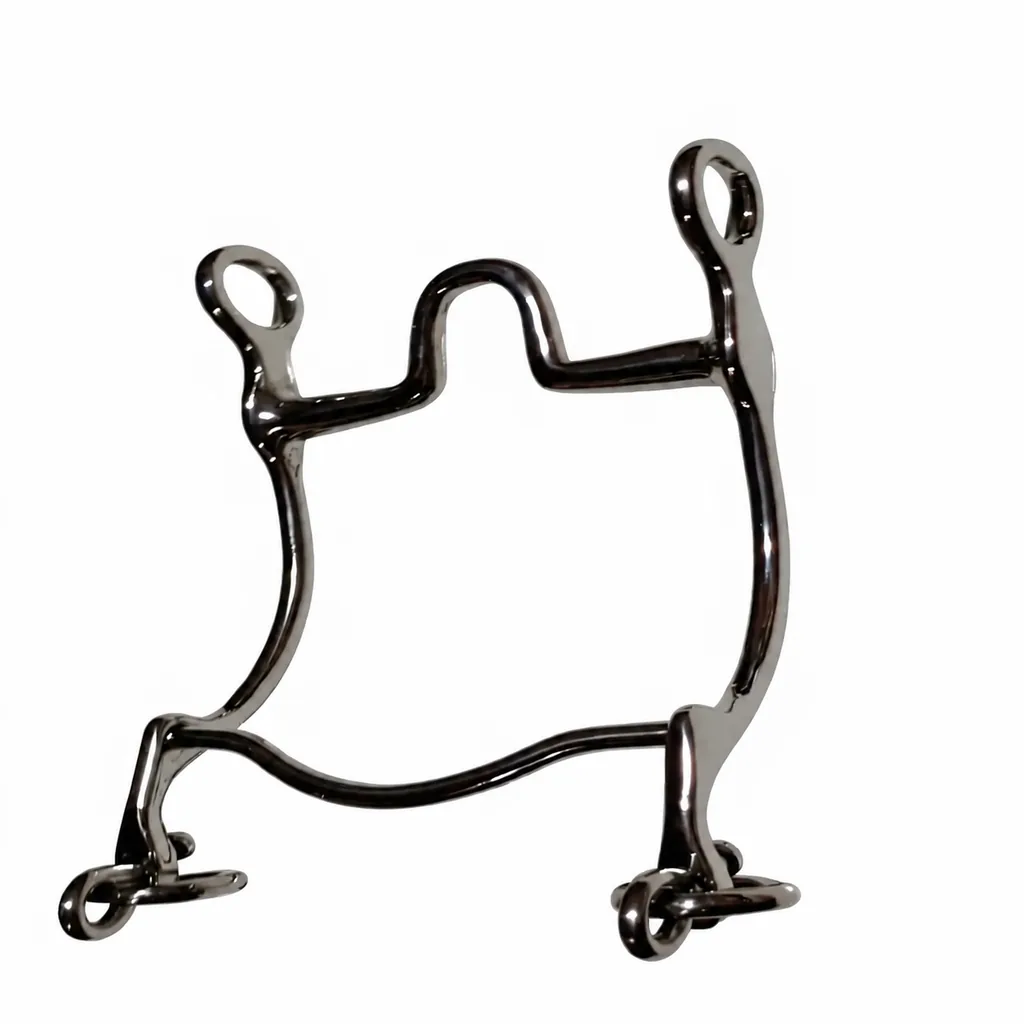 Spanish Baroque Horse Bit in German Silver and Stainless Steel — rj-0560, product image 3