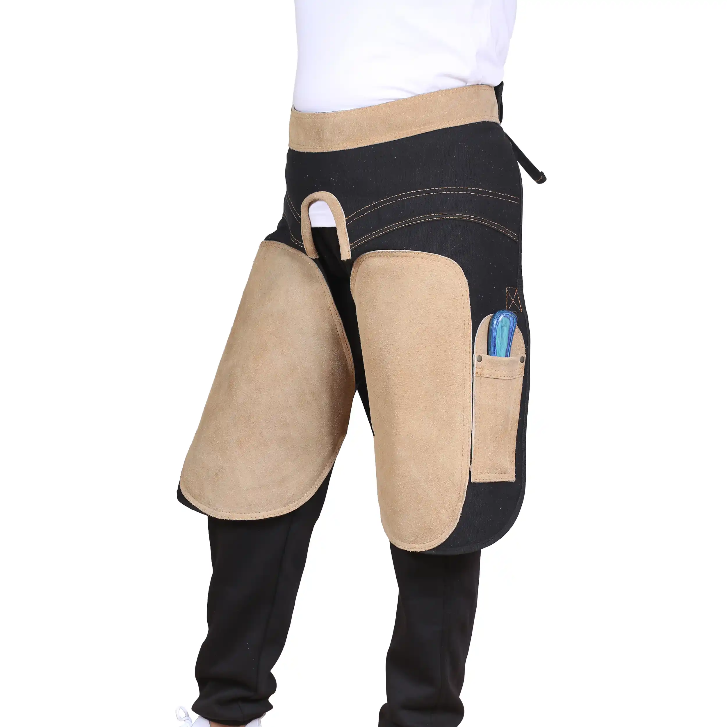 Leather Farrier Chaps Adjustable Horse Shoeing Apron Blacksmith Protection Gear — RJ-7577T54, product image 3