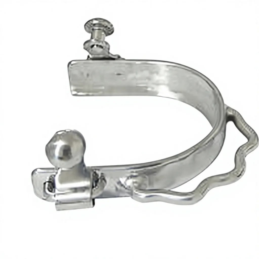 Stainless Steel Sidewinder Slip-on Riding Spurs Polish Custom Logo Western Barrel Horse — RJ-2321, product image 3