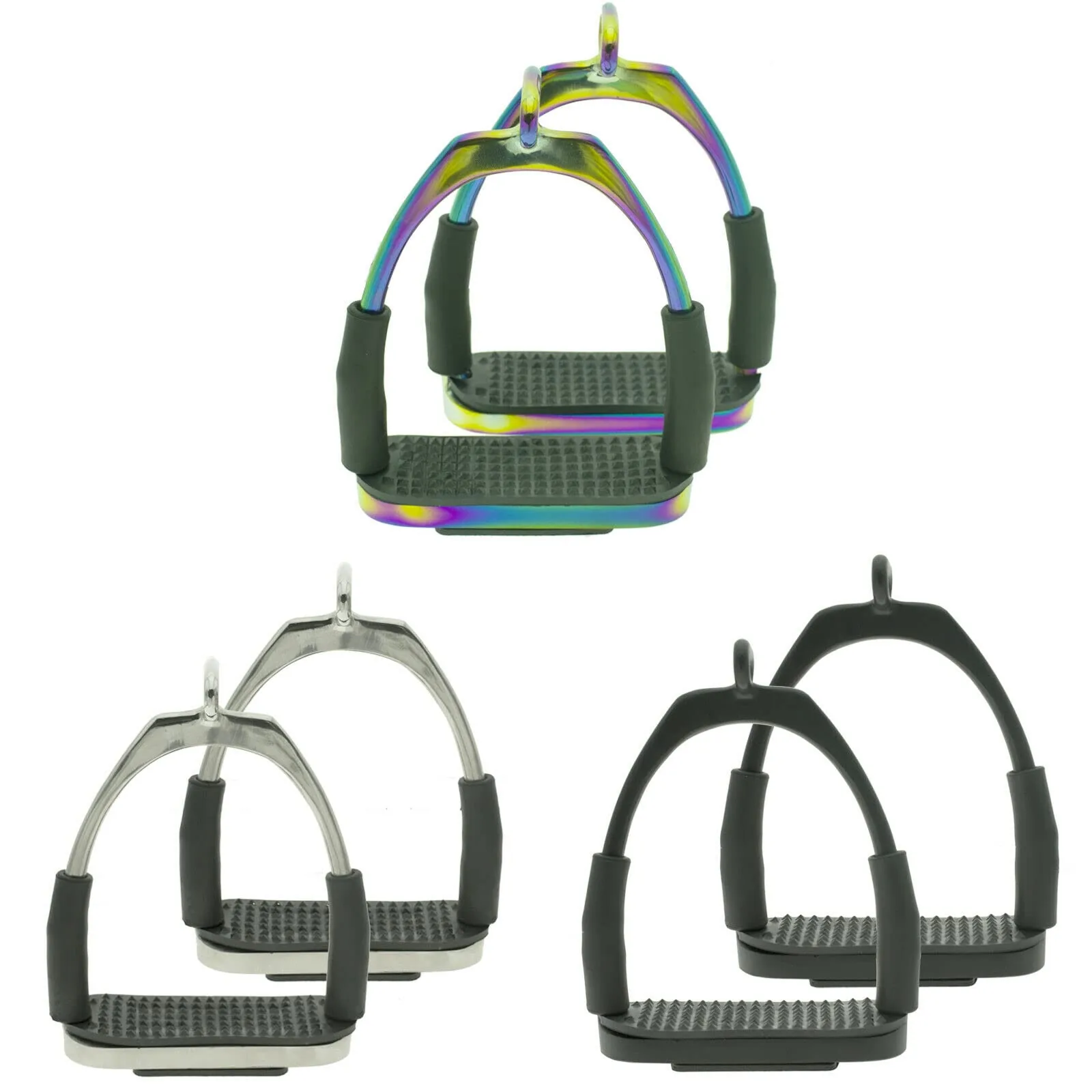 Lightweight Stainless Steel and Aluminum Horse Riding Stirrups — RJ-ss-2239, product image 3