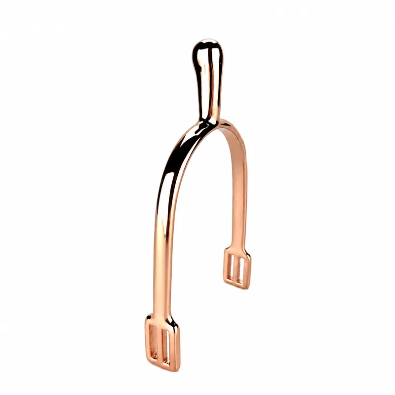 English Rose Gold Stainless Steel Spurs Men Rider Horsemanship Custom Colors and Logo — RJI-ESSS-1301, product image 2