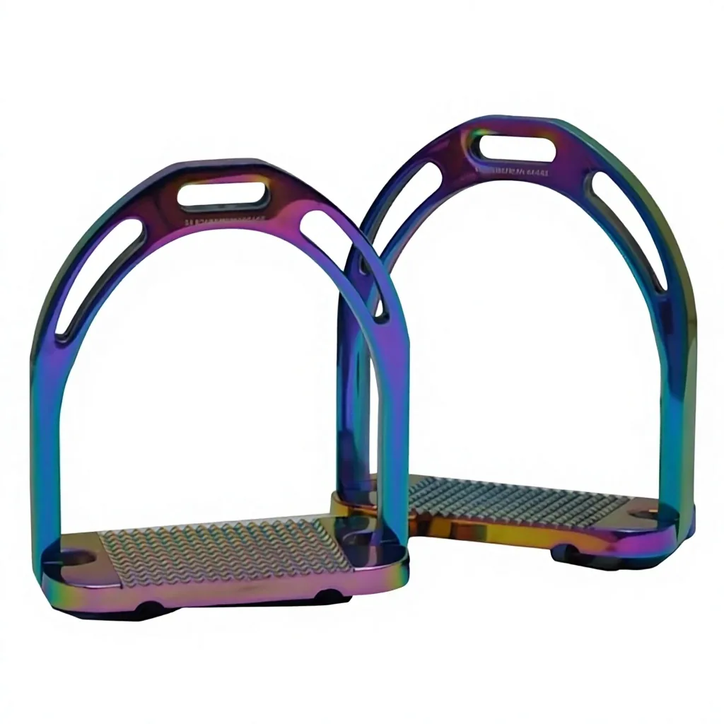Rainbow Stainless Steel Horse Riding Stirrups
