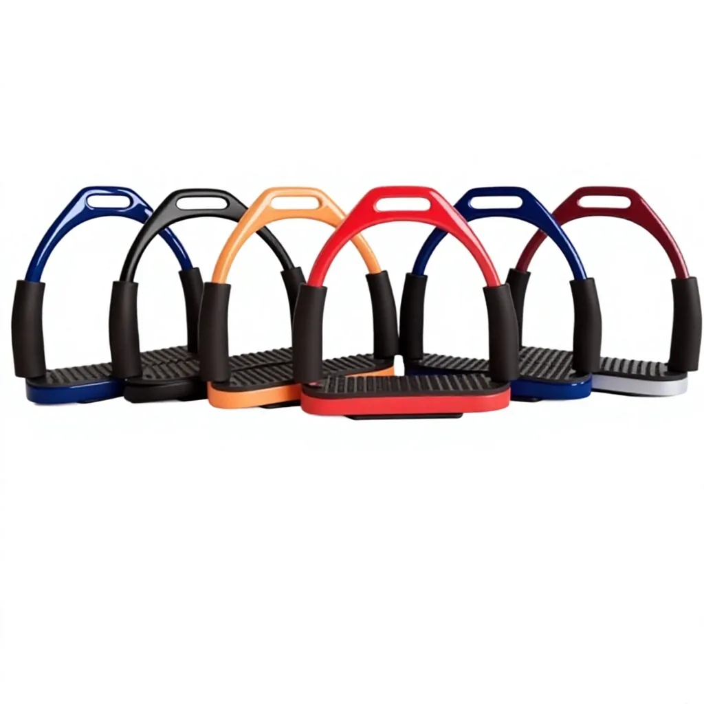 RELIA Stainless Steel and Aluminum Horse Riding Stirrups, 6 Colors, Custom Logo and Sizes — RJ-ss-2229, product image 2