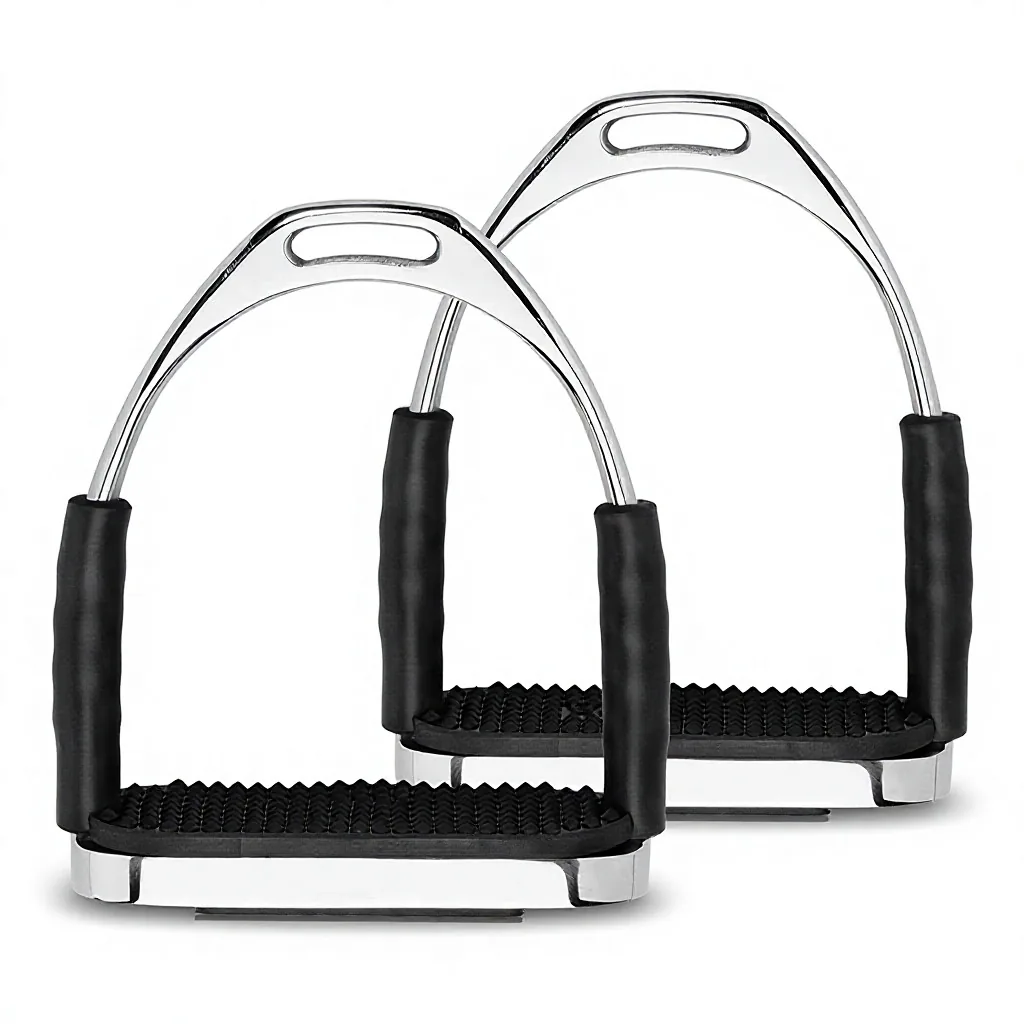 Stainless Steel 5 Inch Safety Horse Riding Training Stirrups Anti Slip Tread Ergonomic Tack — RJ-78236725, product image 5