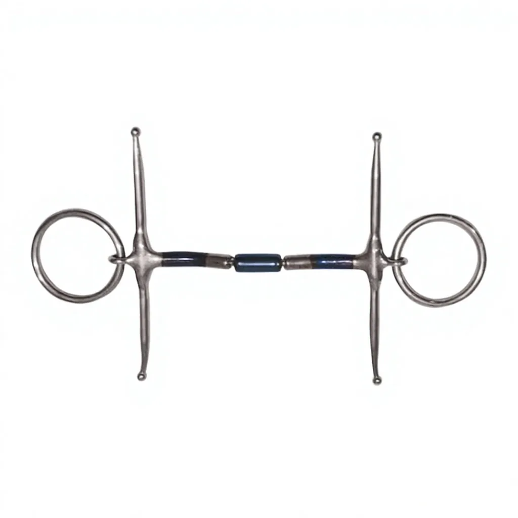 French Link Horse Bit Full Cheek Snaffle Copper Twist Stainless Steel Mouth Riding — rj-0905, product image 6