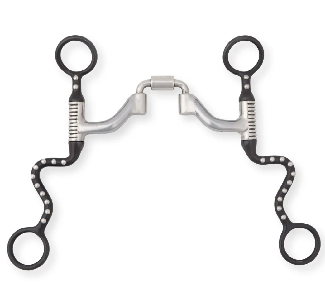 Stainless Steel Horse Bit Dotted Curb Training Riding with Copper Ferrule for Equine Control Equestrian 5" — rj-876545, product image 5