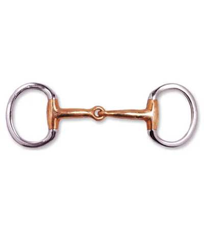 Copper Twist Mouth Full Cheek Horse Snaffle Bit with French Link — rj-0909, product image 6