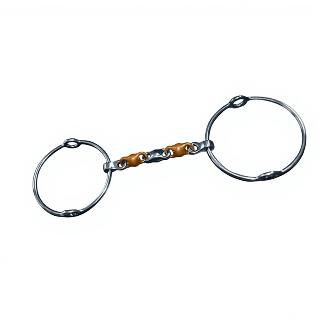Stainless Steel Dee Ring Snaffle Horse Bit Sweet Iron Jointed — RJ-L8756, product image 2