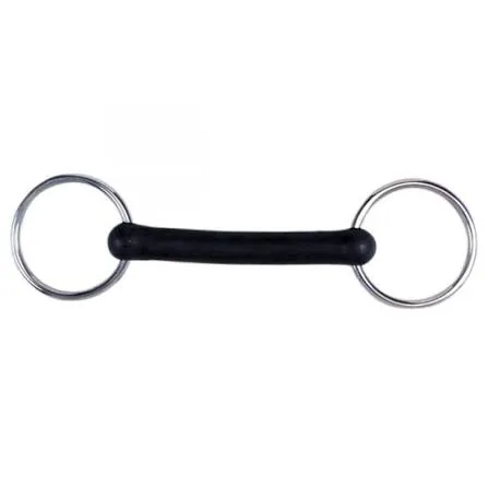 Stainless Steel Horse Pelham Bit with Rubber Mouth and Curb Chain — rj-0538, product image 4