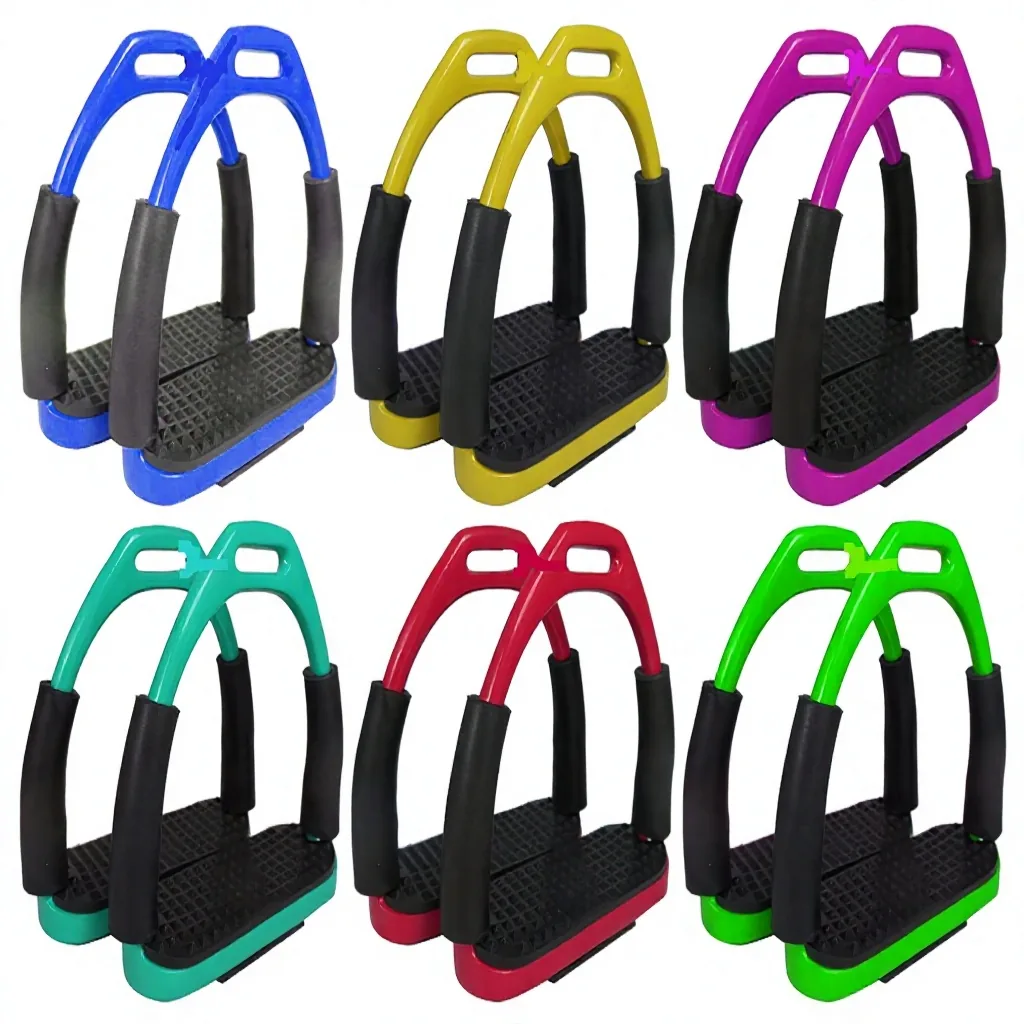 RELIA Stainless Steel and Aluminum Horse Riding Stirrups, 6 Colors, Custom Logo and Sizes